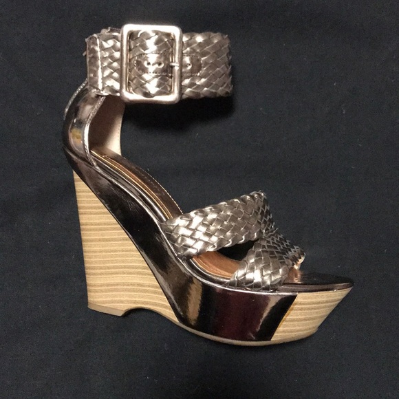 BCBGeneration- Candiss Braided Ankle Strap Wedges - Picture 2 of 8